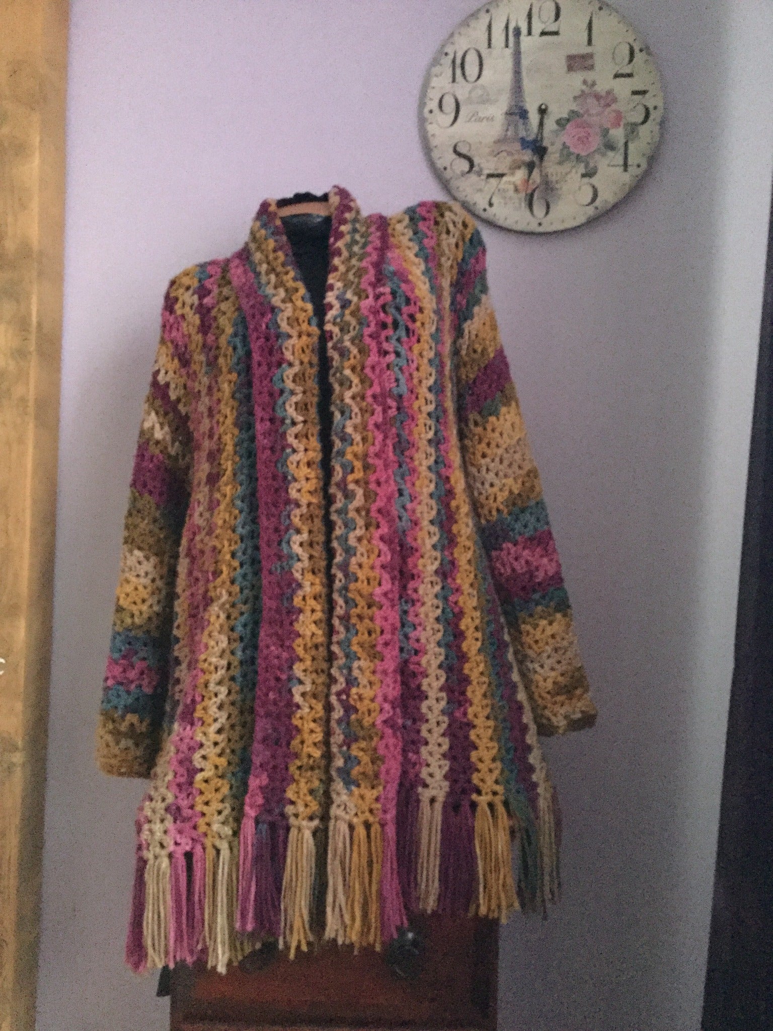 Cardigan multicolor  flecos